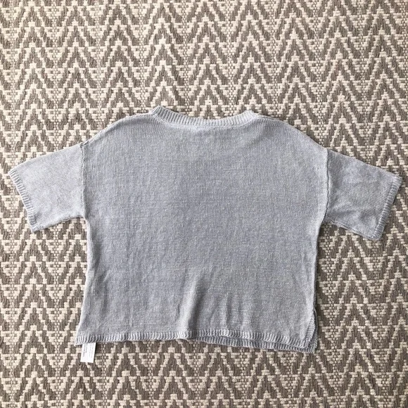 Poetry short sleeve linen knit sweater top size 6 - Picture 12 of 13